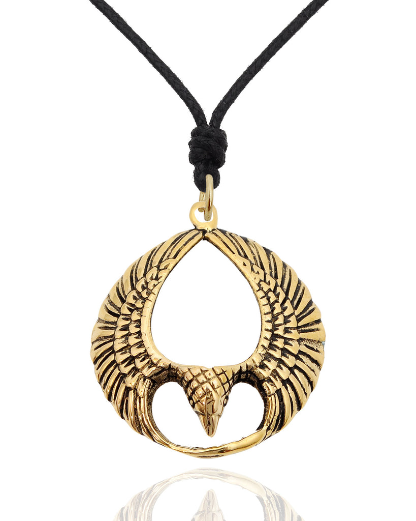 Spread Open Phoenix Wing Sterling Silver Brass Pewter Necklace Pendant Jewelry