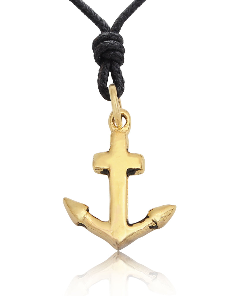 Flawless Anchor Ship Boat Pewter Brass Sterling Silver Necklace Pendant Jewelry
