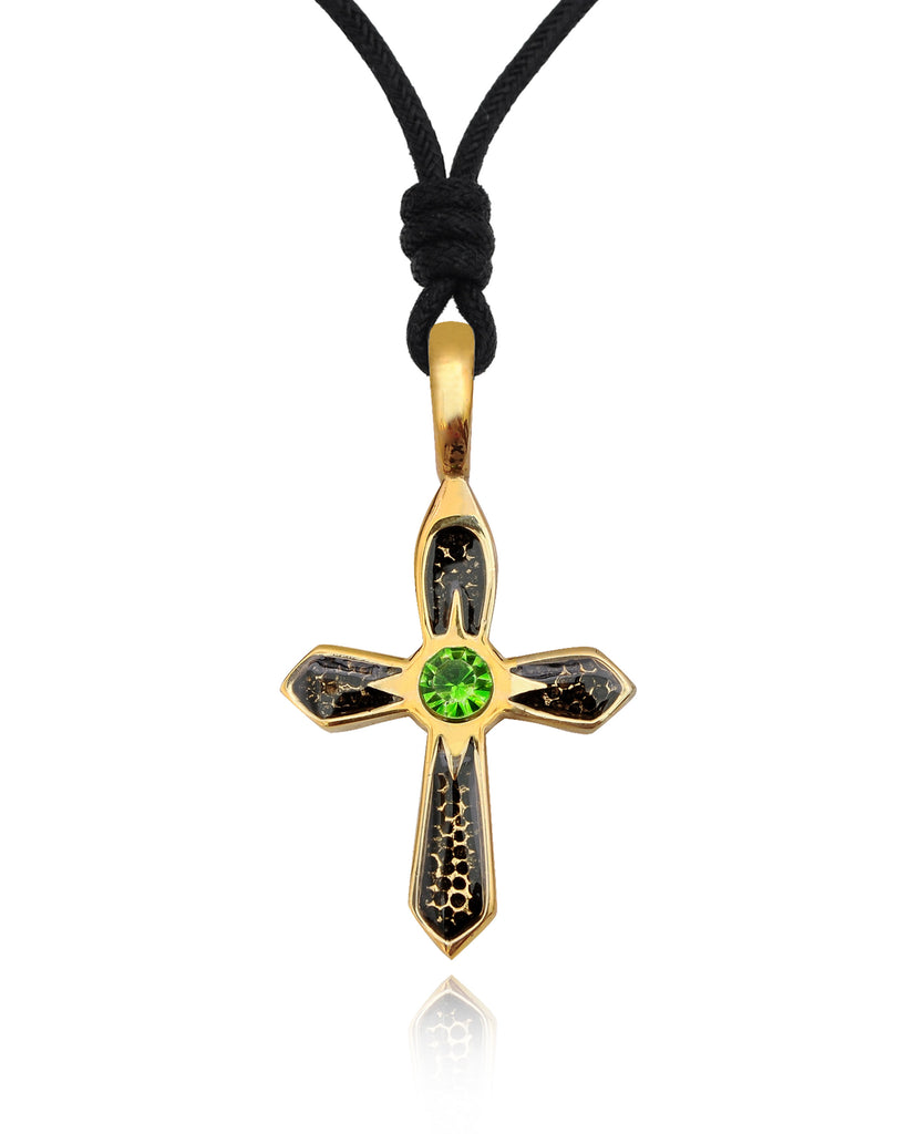 Gothic Cross Silver Pewter Gold Brass Charm Necklace Pendant Jewelry