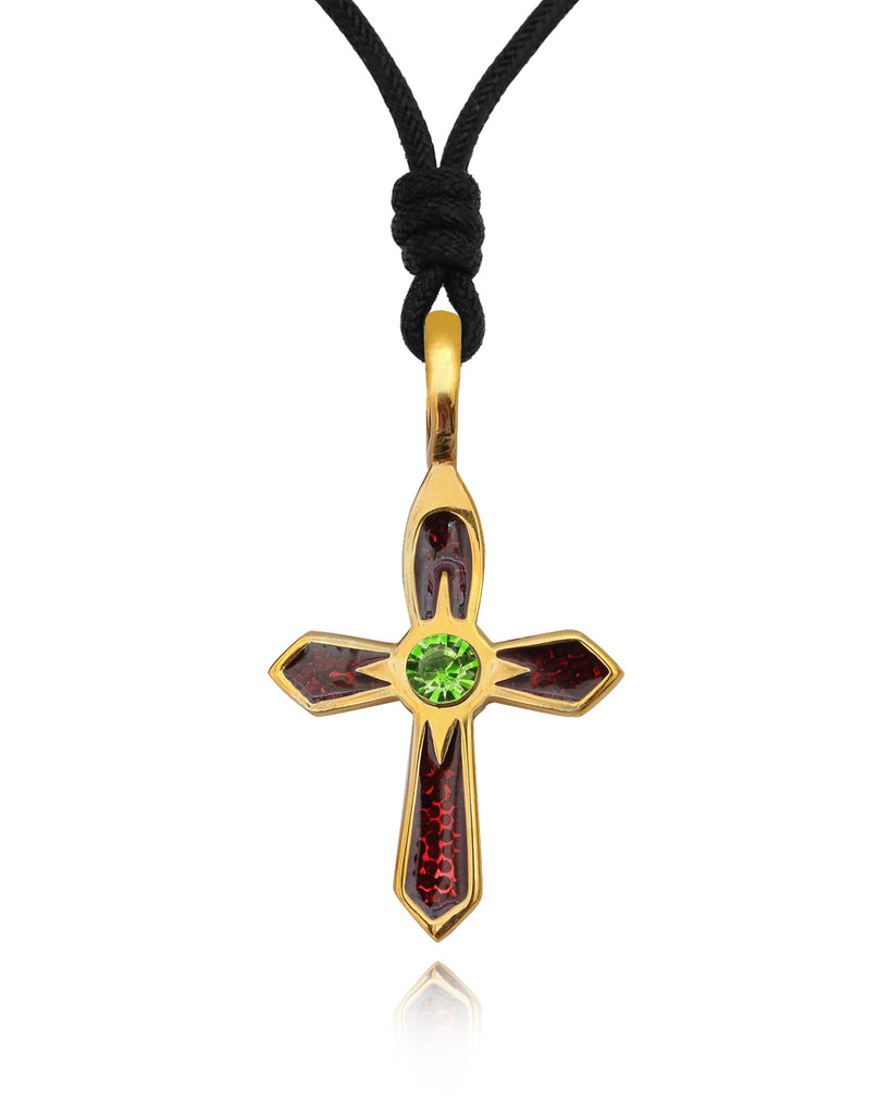 Gothic Cross Silver Pewter Gold Brass Charm Necklace Pendant Jewelry