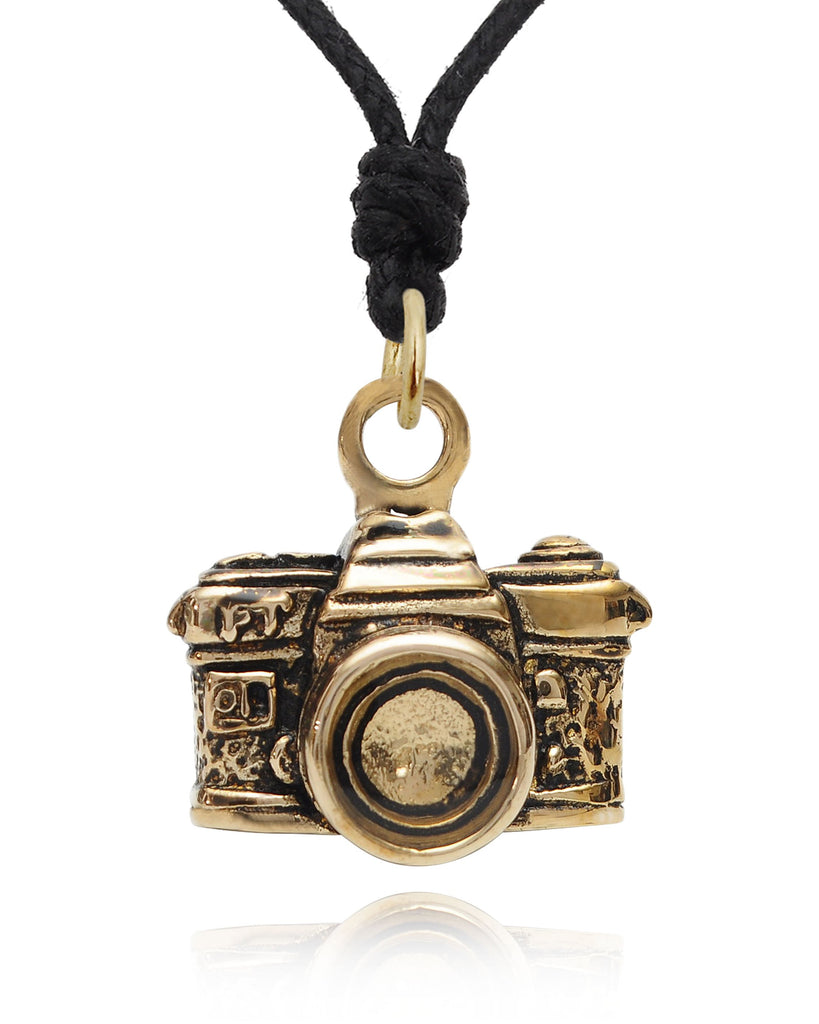 New Vintage Camera Silver Pewter Gold Brass Charm Necklace Pendant Jewelry