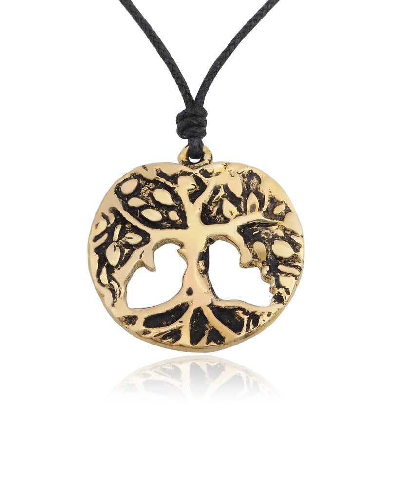 Tree Of Life Silver Pewter Gold Brass Charm Necklace Pendant Jewelry