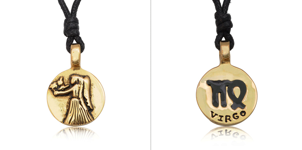 Astrology Silver Pewter Gold Brass Charm Necklace Pendant Horoscope Zodiac