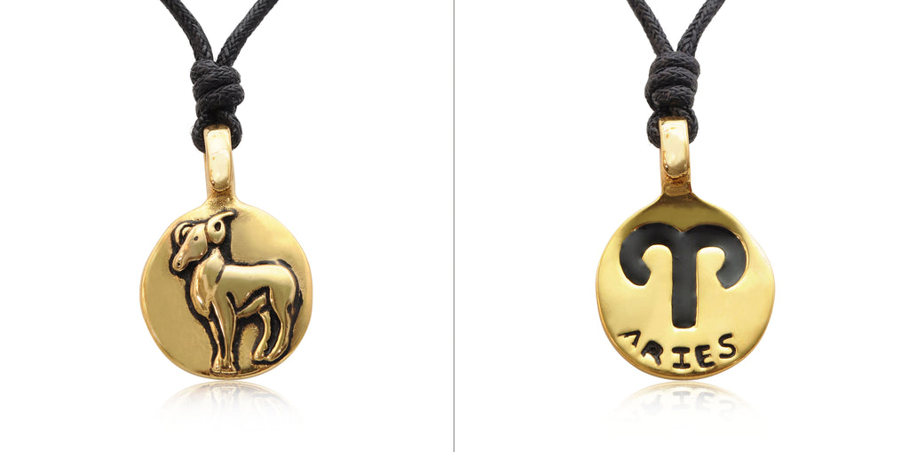 Astrology Silver Pewter Gold Brass Charm Necklace Pendant Horoscope Zodiac