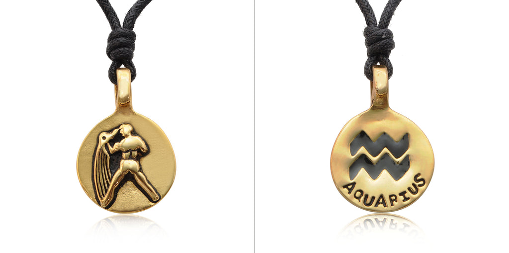 Astrology Silver Pewter Gold Brass Charm Necklace Pendant Horoscope Zodiac