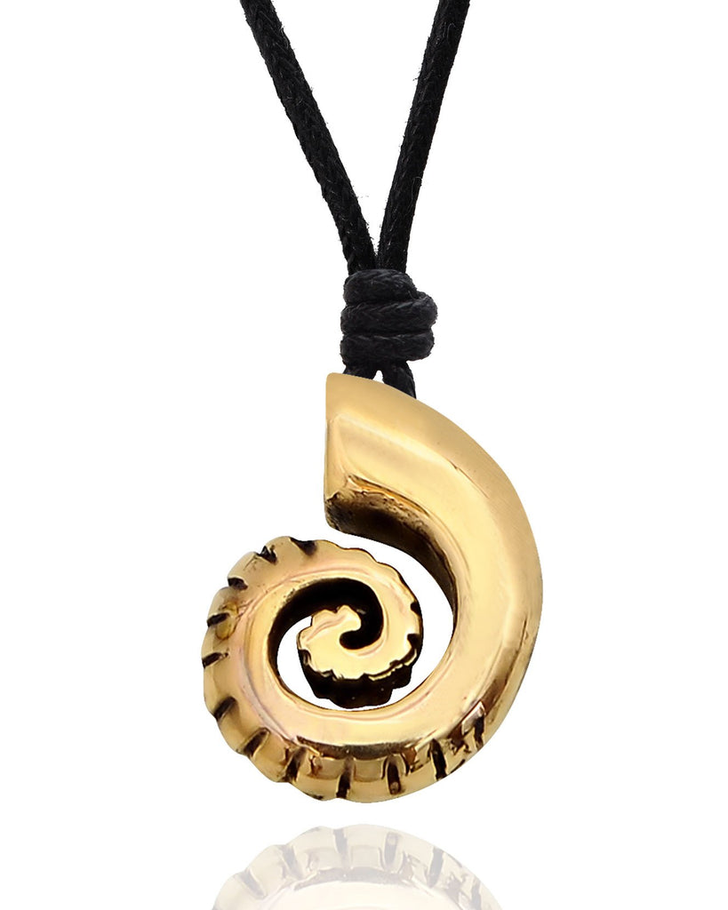 Ocean Shell Silver Pewter Gold Brass Charm Necklace Pendant Jewelry