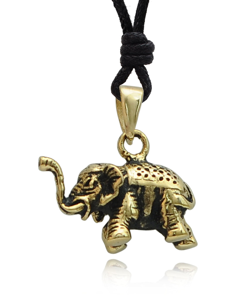 Thai Elephant 92.5 Sterling Silver Pewter Gold Brass Necklace Pendant Jewelry