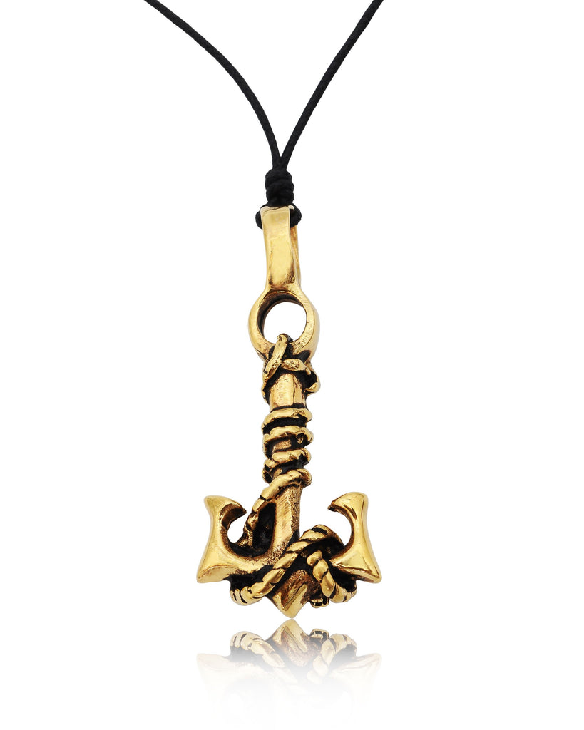 Eye-Catching Anchor Silver Pewter Gold Brass Charm Necklace Pendant Jewelry