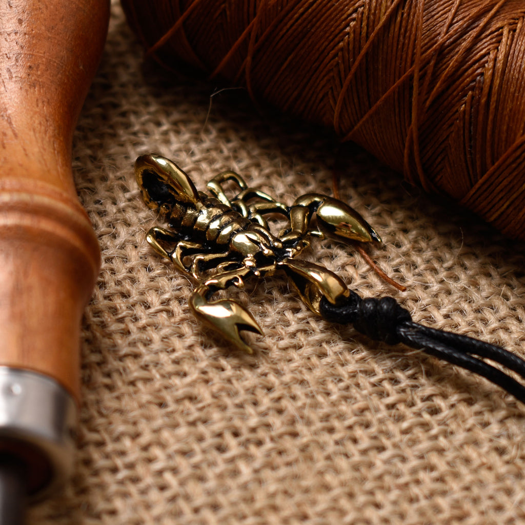 Mystery Scorpion Handmade Silver Pewter Brass Necklace Pendant Jewelry