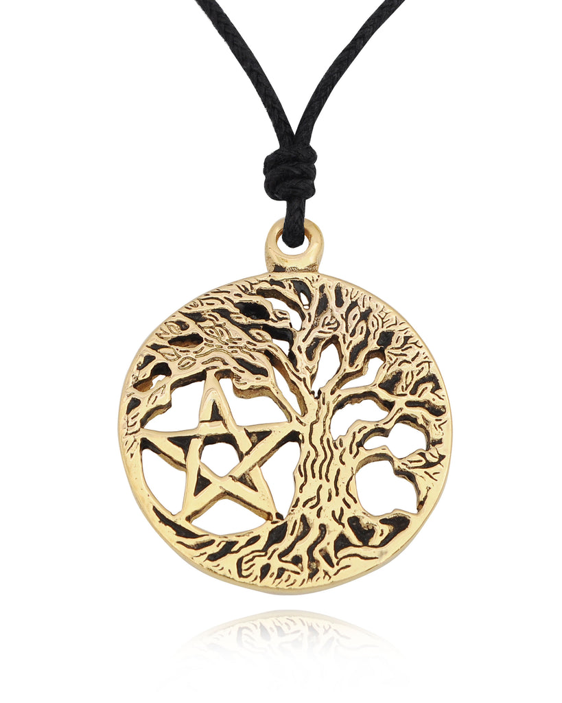 Tree Of Life Silver Pewter Gold Brass Charm Necklace Pendant Jewelry