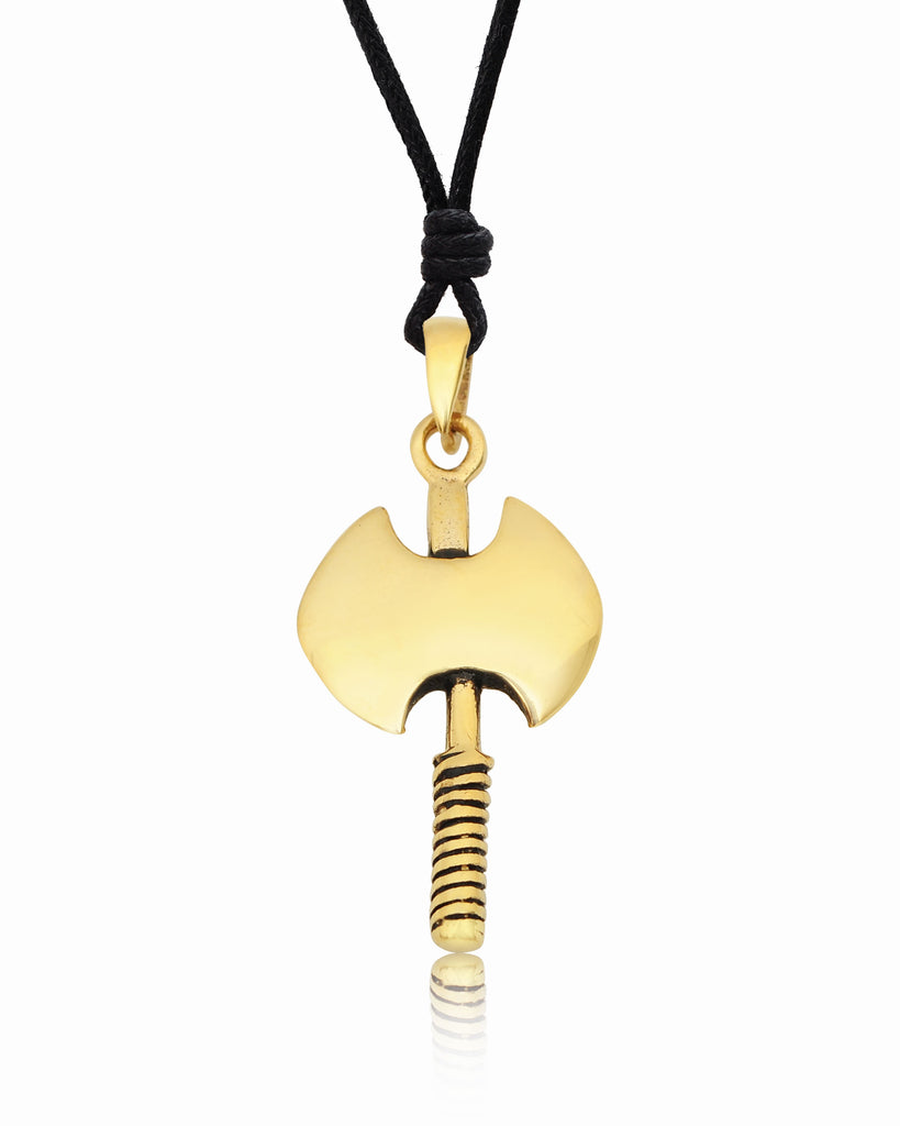 Beautiful Axe Pewter Sterling-silver Brass Charm Necklace Pendant Jewelry