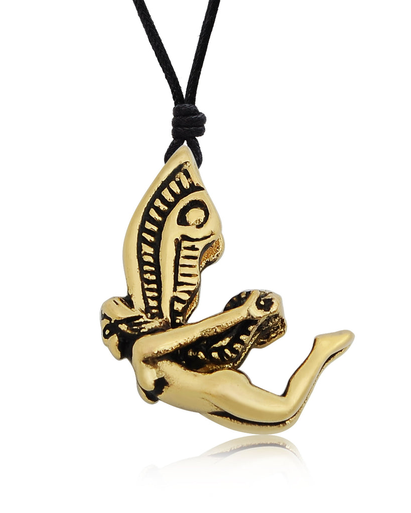 Fairy Pixie 92.5 Sterling Silver Charm Necklace Pendant Jewelry