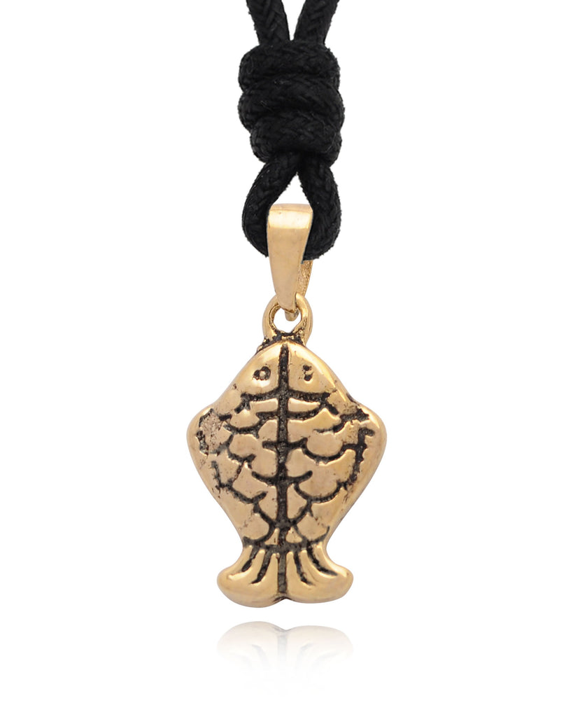 Fish Couple 92.5 Sterling Silver Gold Brass Charm Necklace Pendant Jewelry