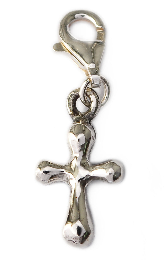 Handmade Chrisitan Cross Sterling-silver Pewter Brass Charm Necklace Pendant Jewelry
