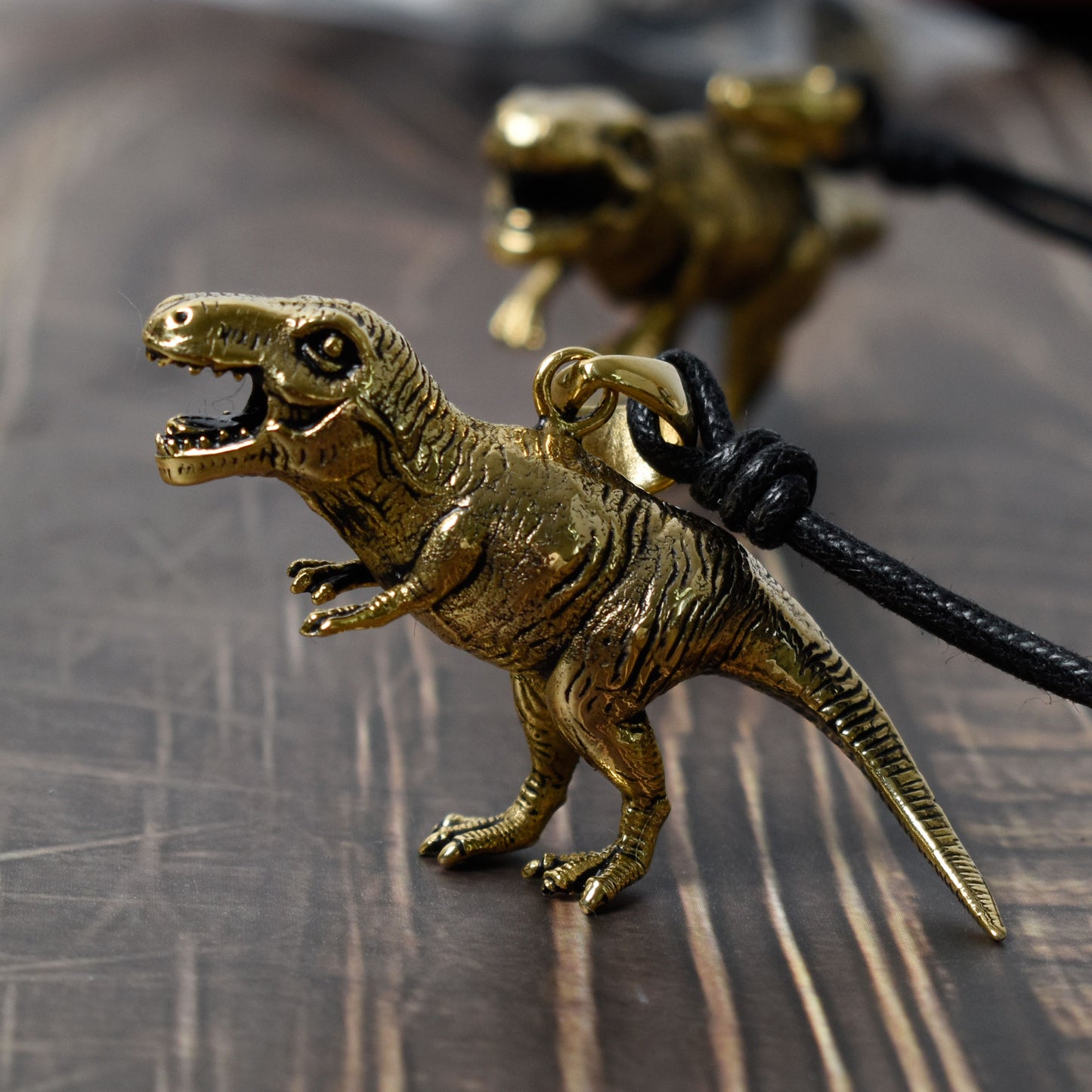 Tyrannosaurus Rex T-Rex 925 Sterling Silver Charm Necklace Pendant Jewelry