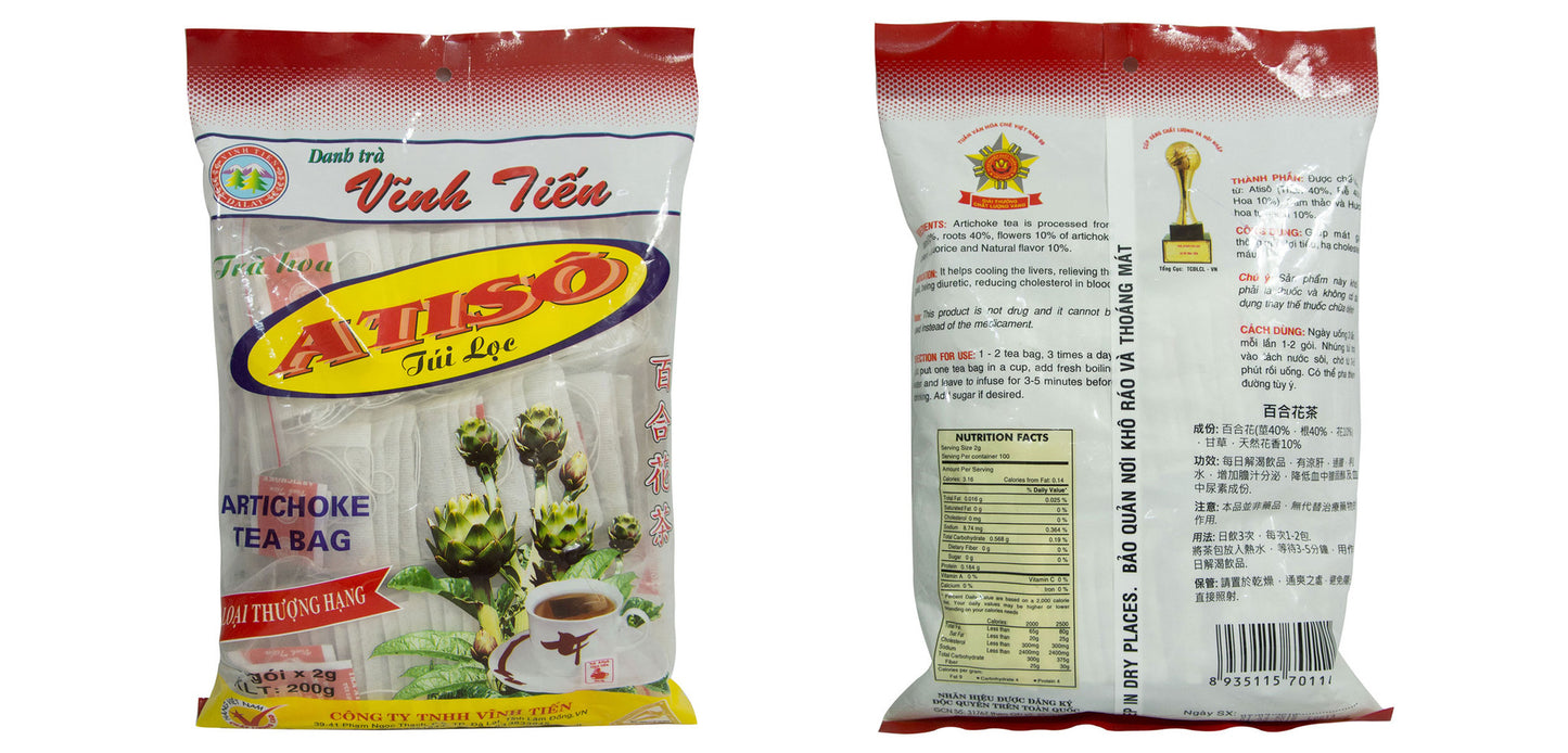 Artichoke Tea Bag 100 bags x2g (7.0oz) Healthy Fragrant Beautiful Skin