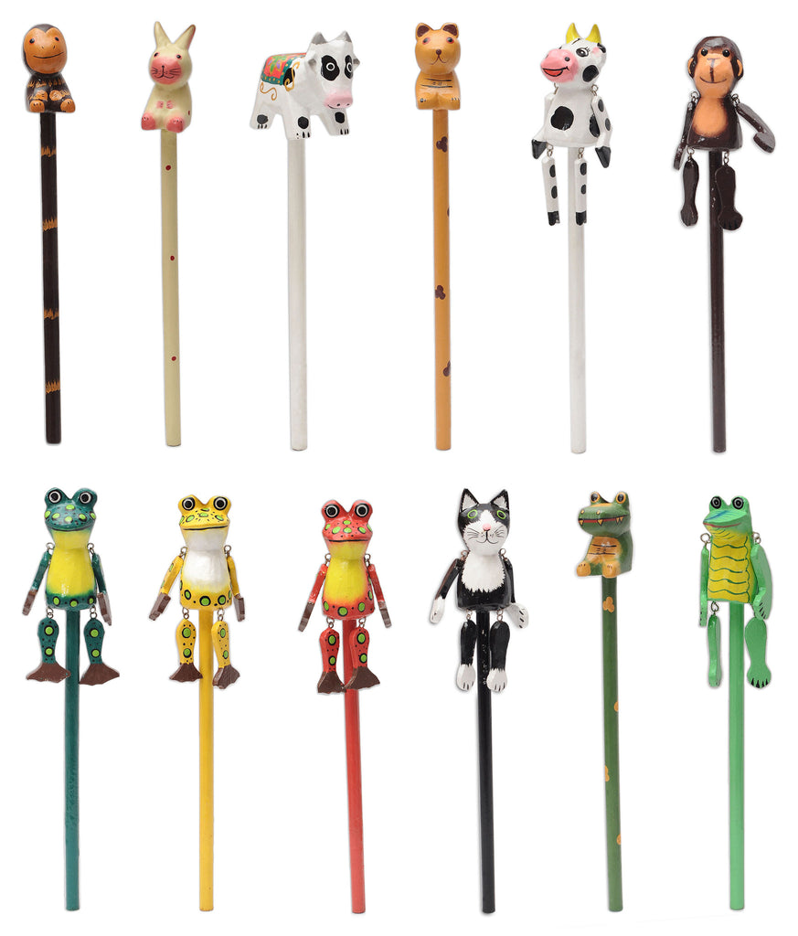 Wooden Animal Pencil for School Home or Office Accessories Hand Made