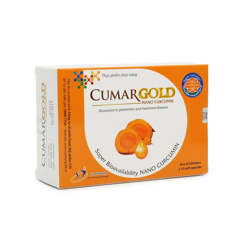 Cumar Gold Anti Inflammatory & Pain Reliever NanoCurcumin 1 Box 30 capsuls