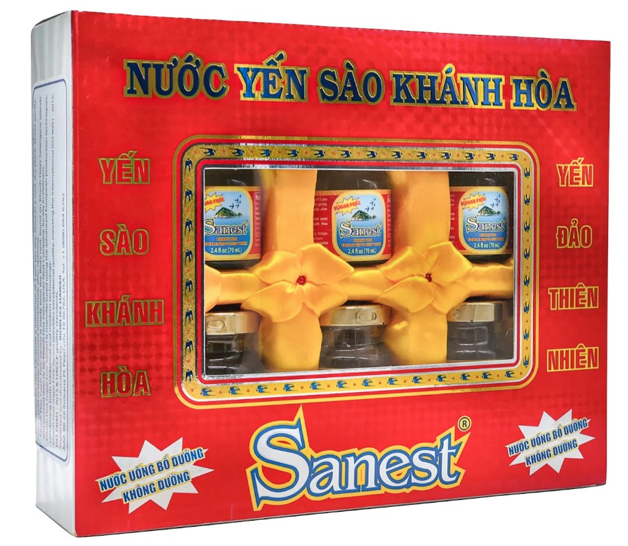 Birds Nest Drink 6 Bottles Gift Box Vietnamese Drink by Sanest Yen Sao Vietnam