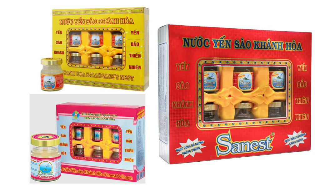 Birds Nest Drink 6 Bottles Gift Box Vietnamese Drink by Sanest Yen Sao Vietnam