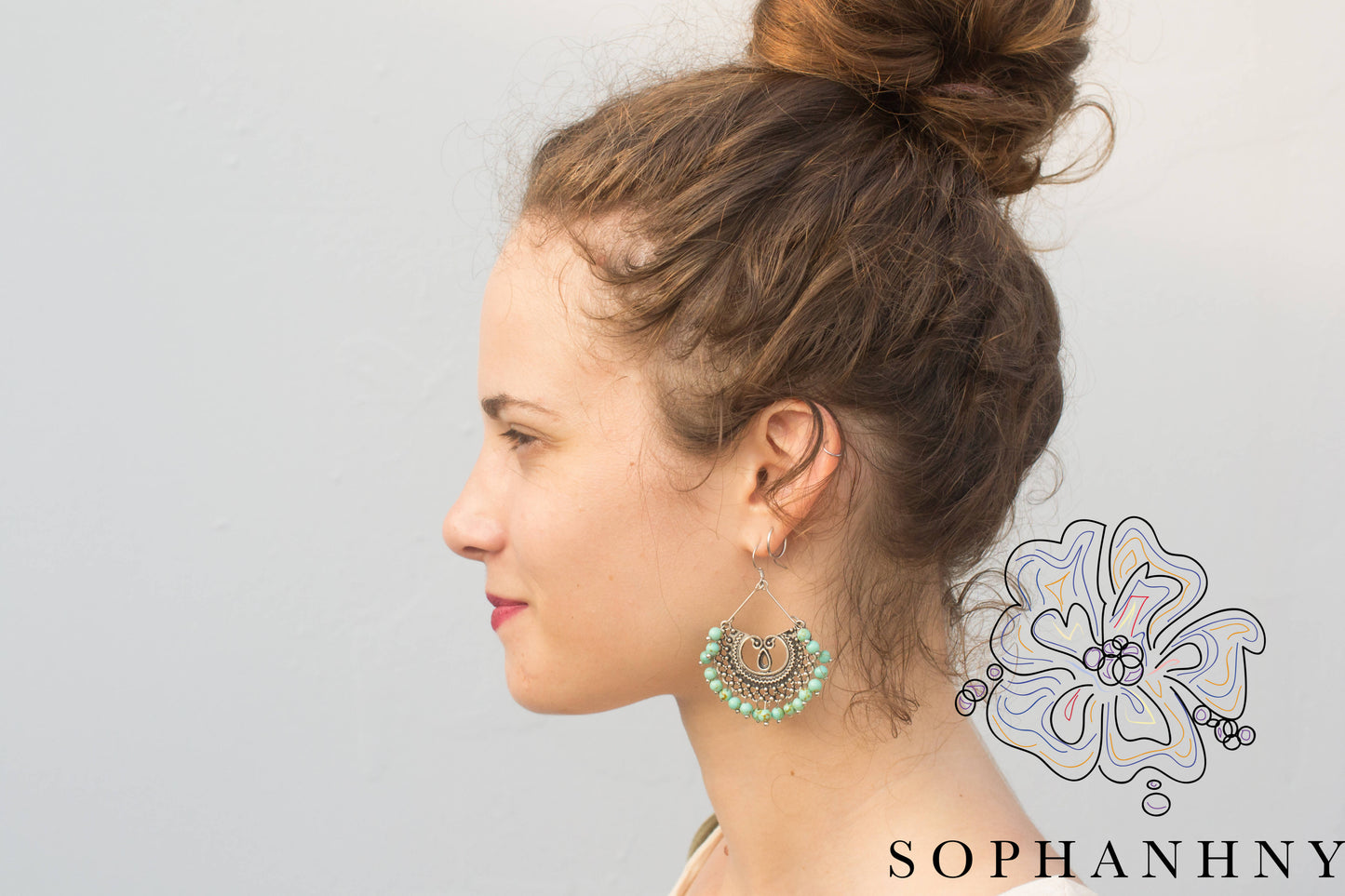 Fan Boho earring