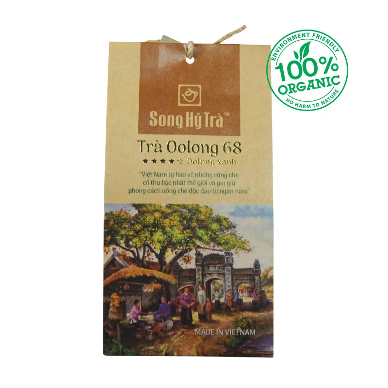 Song Hy Tea - Two Flavour With Green Tea & Green Oolong Tea - Traditional Vietnamese Tea