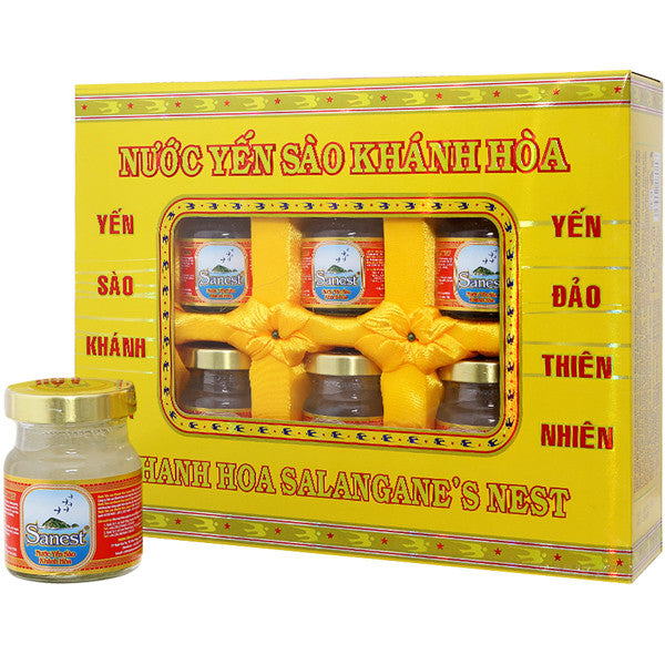 Birds Nest Drink 6 Bottles Gift Box Vietnamese Drink by Sanest Yen Sao Vietnam