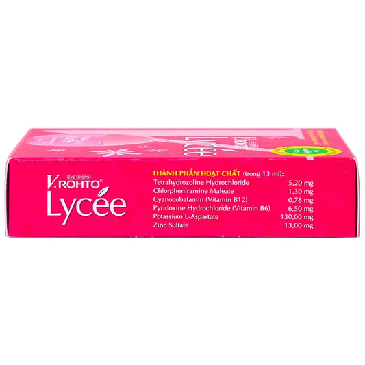 V.Rohto Lycee Eye Drops 13ml - Relief for Red, Itchy, and Tired Eyes