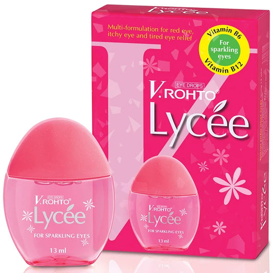 V.Rohto Lycee Eye Drops 13ml - Relief for Red, Itchy, and Tired Eyes