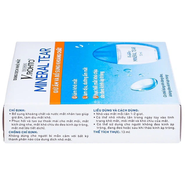 V.Rohto Mineral Tear - Advanced Eye Drops for Tear Regeneration, Moisturization & Dry Eye Relief