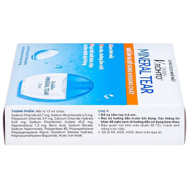 V.Rohto Mineral Tear - Advanced Eye Drops for Tear Regeneration, Moisturization & Dry Eye Relief