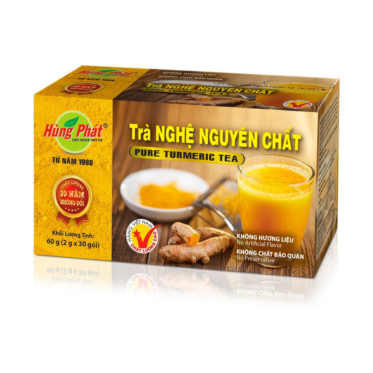 Hung Phat Tea - Artichoke , Pure Turmeric, Corn, Seaweed, Lotus Plumule Flavours