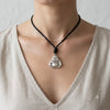 Laughing Zen Buddha Lucky 92.5 Sterling Silver Necklace Pendant