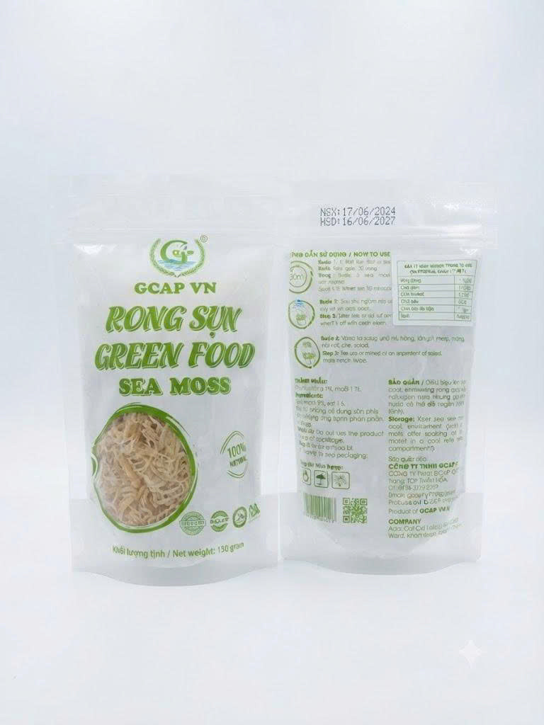 GREEN FOOD Sea Moss- Rong Sụn Vietnamese Sea Moss 150g