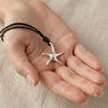 Cute Starfish  92.5 Sterling Silver Charm Necklace Pendant Jewelry