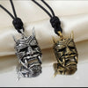 Devil Worshiper Satan Mask 925 Sterling Silver Gold Brass Necklace Jewelry