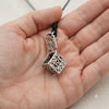 Live Love Laugh Affirmation Box 92.5 Sterling Silver Necklace Pendant Jewelry .