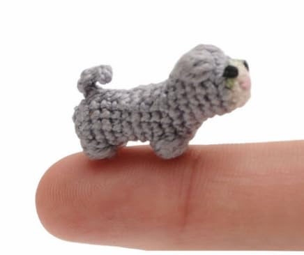 Micro Tiny Miniature Animal Handmade Amigurumi stuffed Toy Knit Crochet Doll VAC