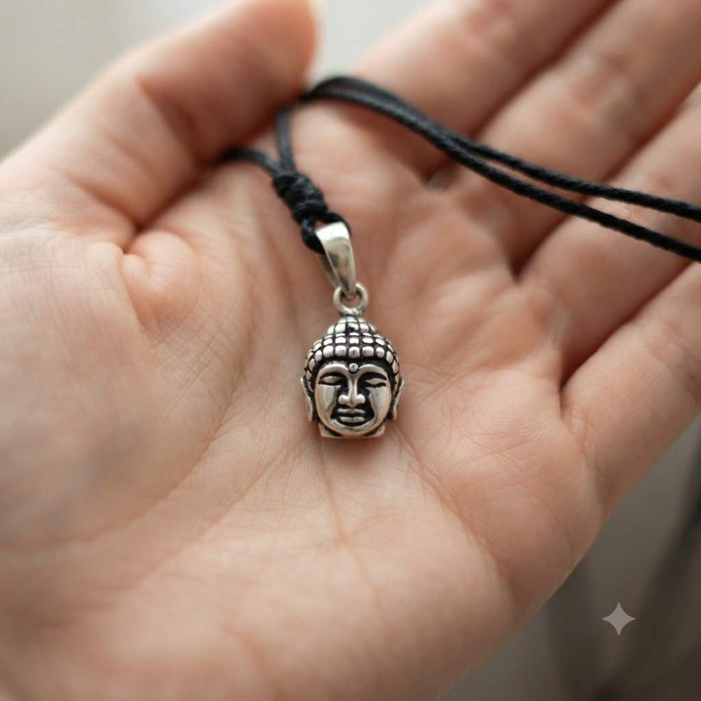 Unique Buddha Sterling-silver Pewter Brass Charm Necklace Pendant Jewelry