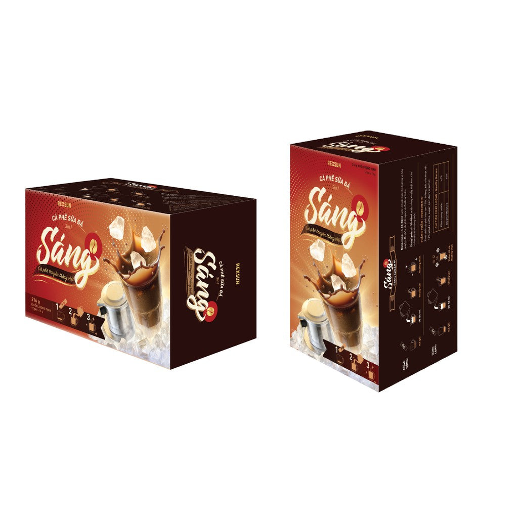Rexsun Sang Coffee -  Iced Milk 3IN1 Coffee & Black Iced Coffee 216g & 192g