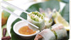 Minh Long Premium Porcelain Ceramic Chopsticks with Gift Box - 9.6 inches (6 pairs, ivory white)