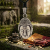 New Buddha Head Gold Brass Charm Necklace Pendant Jewelry (Copy)