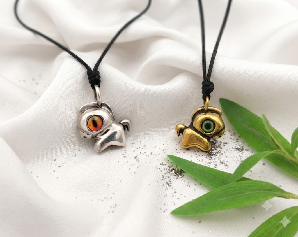 Cute Little Horse 92.5 Sterling Silver Gold Brass Charm Pendant Necklace