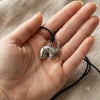 Elephant 92.5 Sterling Silver Charm Necklace Pendant Jewelry