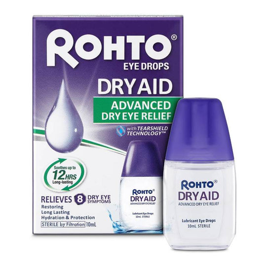 VRohto - Dry Aid Intensive Dry Eye Relief Eye Drops Soothes Up To 12 Hours 10ml