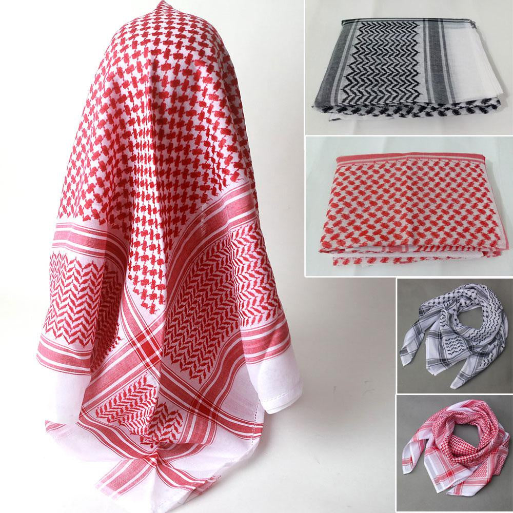 Scarf Keffiyeh Shemagh Arab Original Authentic Quality Palestine Red & White