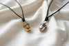 Acorn 92.5 Sterling Silver Gold Brass Necklace Pendant Jewelry