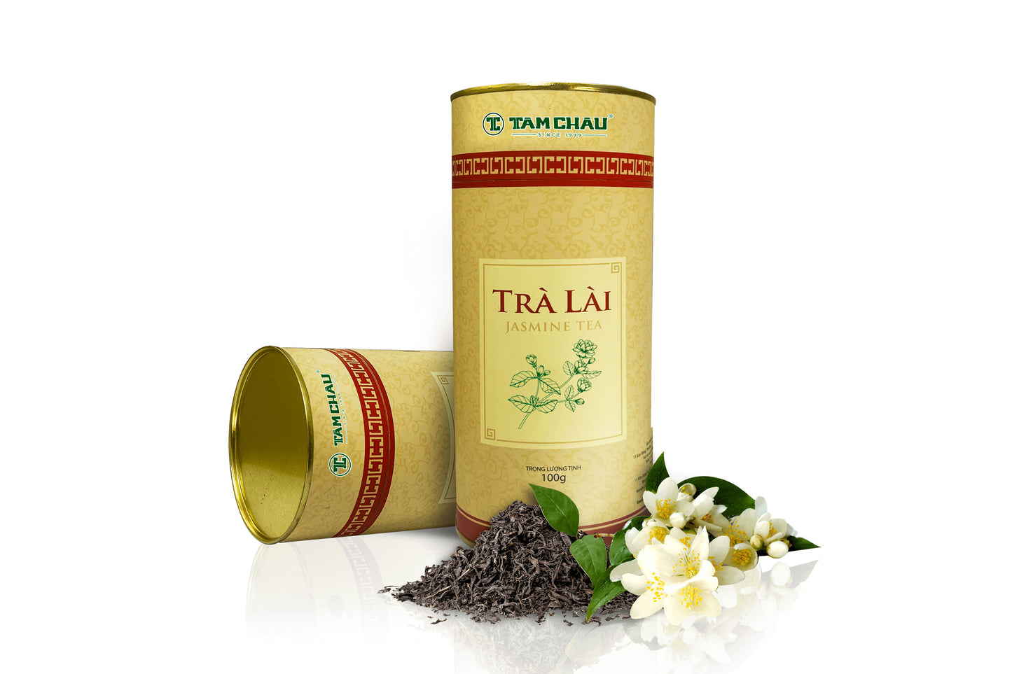 Tam Chau Jasmine Tea Enchanting Aroma Tea Yellow Box 100g