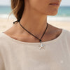 Cute Starfish  92.5 Sterling Silver Charm Necklace Pendant Jewelry