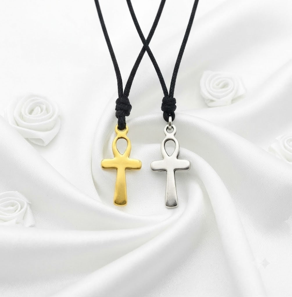 Egyptian Ankh Key 92.5 Sterling-silver Pewter Brass Necklace Pendant Jewelry